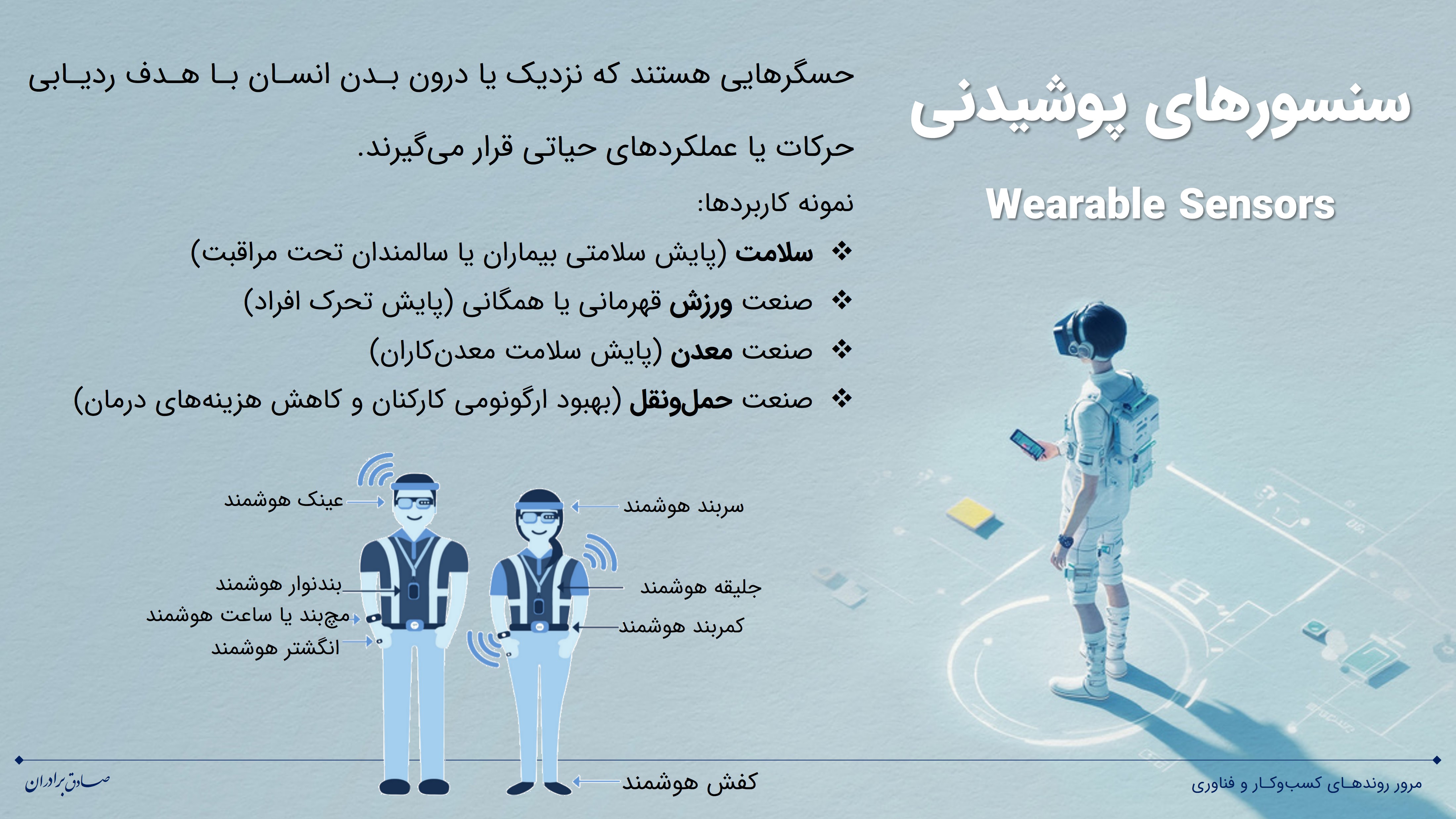 روندهای کسب‌وکار و فناوری: سنسورهای پوشیدنی